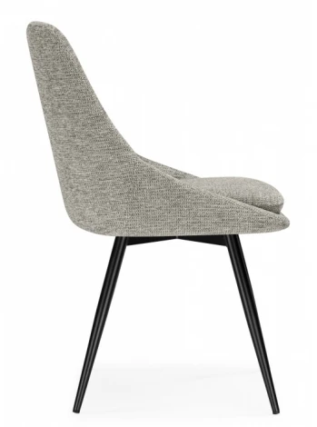 Обеденный стул Woodville Avian (Металл, Рогожка/Черный) арт.15879