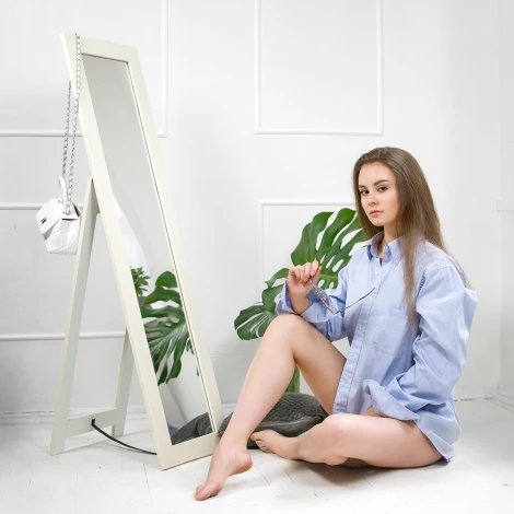 Зеркало напольное BeautyStyle 8 слоновая кость 138 см х 35 см от фабрики Mebelik