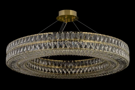 Подвесная люстра Arti Lampadari Sora E 1.5.100.100 G (220V, хрусталь, на тросе, круглые)
