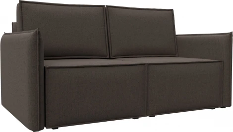 Диван прямой Либерти мини (Коричневый/Рогожка) Лига Диванов арт.121913