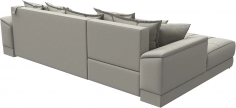 Диван угловой НордСтар левый угол (Бежевый/Рогожка) Лига Диванов арт.122927L