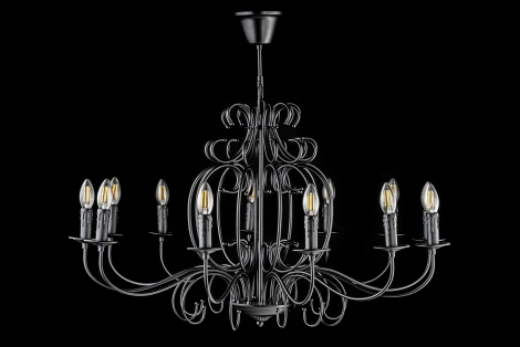 Подвесная люстра Arti Lampadari Amaro E 1.1.12 B (220V, на цепи, подсвечник, свеча)