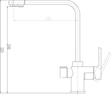 Смеситель Zorg Clean Water ZR 334 YF-BLACK для кухонной мойки