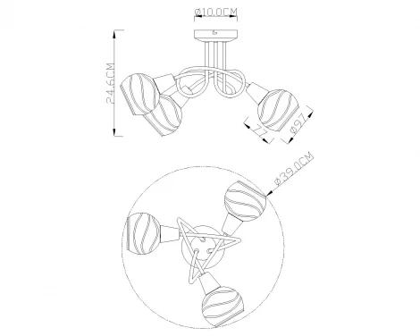 Потолочная люстра Globo Isla 54347-3