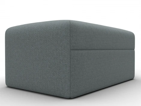 Модуль пуф Лига-060 НПБ (ЛДСП,Брус,Фанера,Рогожка/Серый) Лига Диванов 129735