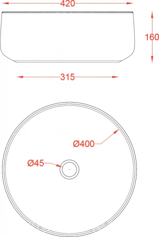 Рукомойник ArtCeram Cognac COL001 01 00 белый