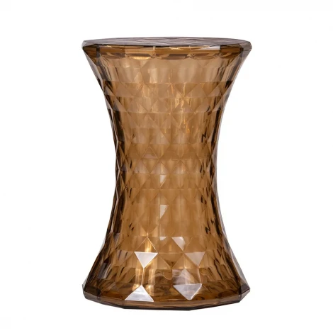 Стул-пуф Stone прозрачный янтарный Bradex Home FR 1081