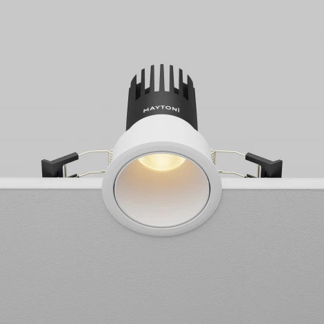 Встраиваемый светильник Maytoni Dip DL116-10W-2.7K-W (LED, 220V, круглые)