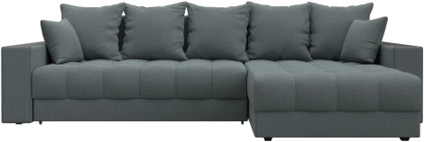 Диван угловой с декором и полкой Лига-050 НПБ Лига Диванов (Рогожка) арт.128588