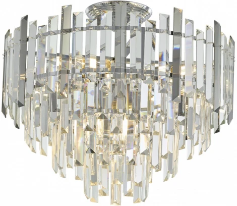 Потолочная люстра хрустальная на штанге Arte Milano Sorrento-4409 374409/7/60/470 CR (220V)