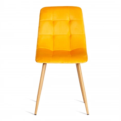 Стул CHILLY (mod. 7094-1) / 2 шт. в упаковке Tetchair (Вельвет,Металл/Желтый) арт.24445