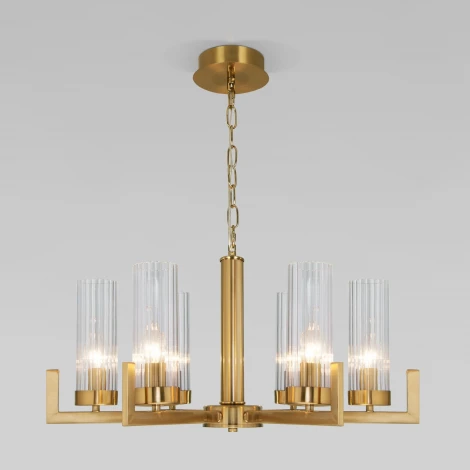 Подвесная люстра Eurosvet Arganie 60133/6 латунь (220V, на цепи)
