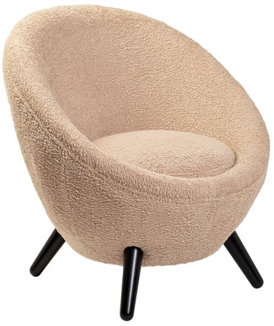 Кресло Garda Decor 48MY-2746 LPI (Черный/Бежевый)