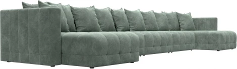 Диван П-образный Лига-052 НПБ МегаЛонг Лига Диванов (Велюр) арт.128876