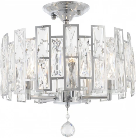 Потолочная люстра хрустальная на штанге Arte Milano Sorrento-4209 374209/5/80/380 CR (220V)