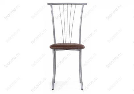 Стул Woodville на металлокаркасе Grigori горький шоколад / светлый мусс 453988