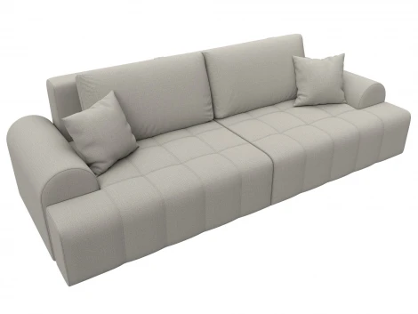 Диван прямой Лига-080 (ДСП/Пластик/Рогожка/Бежевый) Лига Диванов 131109