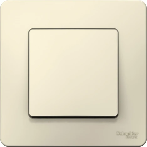 Выключатель встраиваемый одноклавишный (молочный) Systeme Electric Blanca BLNVS010602