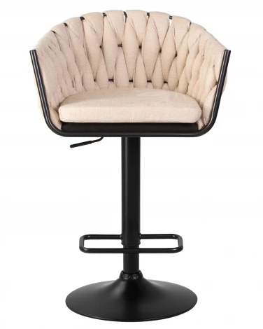 Набор 2 шт стул барный DOBRIN LEON (бежевая ткань (LAR 275-1))