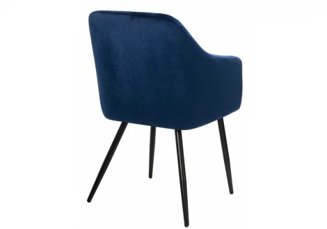 Обеденный стул на металлокаркасе Woodville Slam dark blue 11895