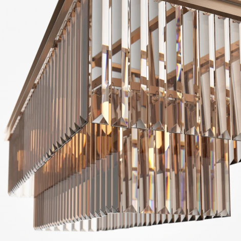 Подвесная люстра Maytoni Revero MOD085PL-08G (220V, хрусталь, подвески, на цепи)