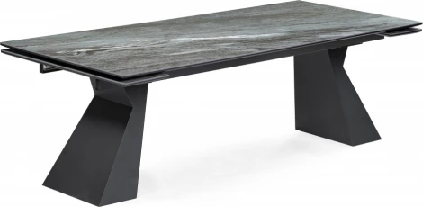 Кухонный стол Woodville Денхольм 240(300)х100х75 mosco nero matt / черный (Керамика) арт.588036