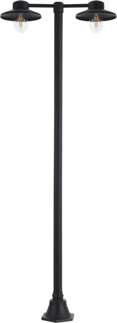 Наземный светильник ST Luce Basko SL9542.705.02 темно-серый/прозрачный E27 2*60W (220V, IP54)