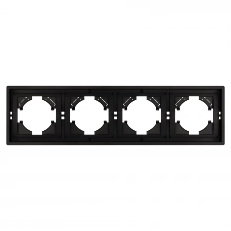 Рамка пластиковая FRM-TENDO-PL-4-BK (Arlight, Черный) 053848
