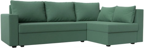 Диван угловой Мансберг правый угол (Зеленый/Рогожка) Лига Диванов арт.121540