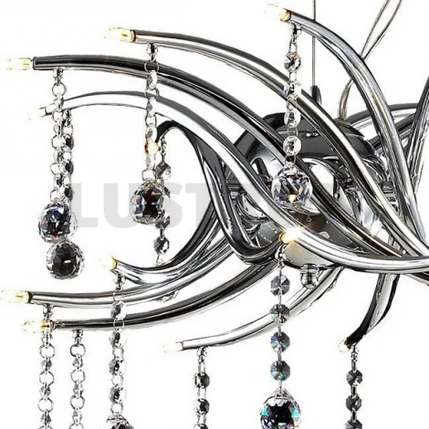 Подвесная люстра N-Light MD2310 MD2310/20 chrome, white crystal ASFOUR