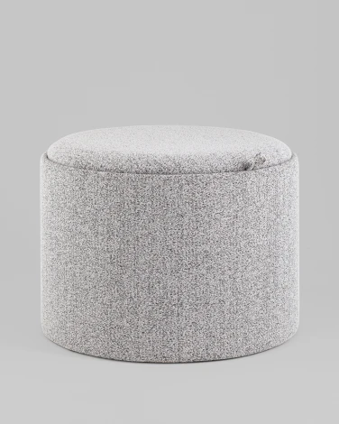 Пуф Stool Group с ящиком Хюгге L букле темно-серый арт.УТ000040207