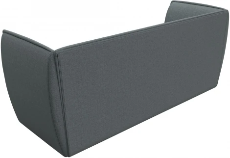 Диван кухонный прямой Бергамо 3-х местный (Серый/Рогожка) Лига Диванов арт.122445