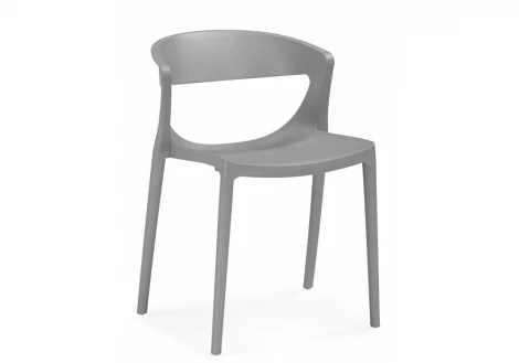 Пластиковый стул Градно жесткий серый 629339