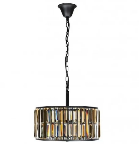 Подвесная люстра iLamp Royal 10390-5P BK (220V, хрусталь, на цепи, круглые)