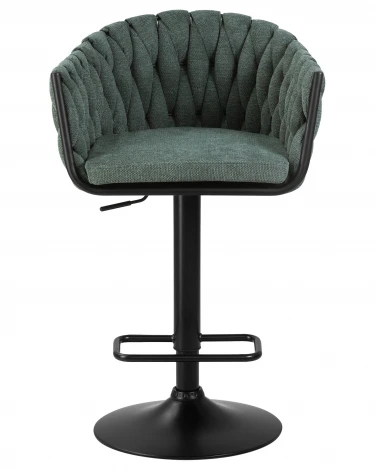 Набор 2 шт стул барный DOBRIN LEON (зеленая ткань (LAR 275-23))