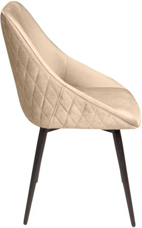 Стул Neo ромб, поворотный на 360 градусов, бархат бежевый 5 /опора конус Top Concept арт.22052