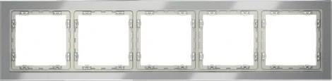 Рамка на 5 постов (сталь, стекло) Voltum S70 VLS110505