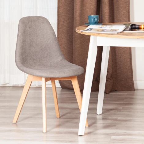 Стул CINDY SOFT (mod. C1021F1-1) / 2 шт. в упаковке Tetchair (Велюр,Дерево бук/Серый) арт.24557