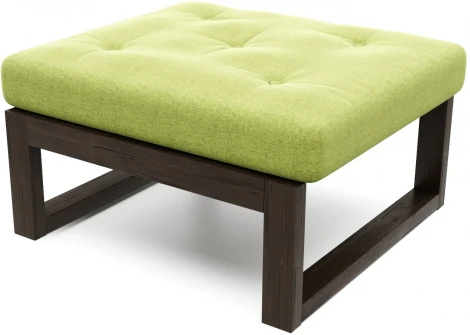 Пуф Arsko Амбер венге зеленая рогожка