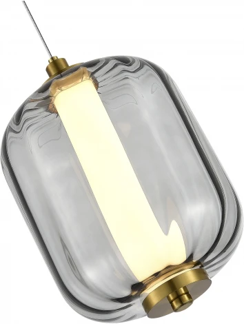 Подвесной светильник ST Luce Summer SL1193.313.01 Латунь/Дымчатый LED 1*10,8W 3000K