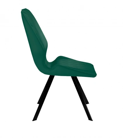 Стул DikLine 242M K13 изумруд, ножки черные арт.00-00079497