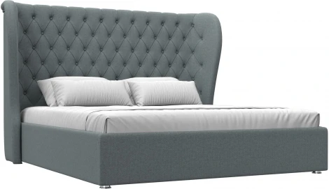 Кровать интерьерная Далия 180 (Серый/Рогожка) Лига Диванов арт.123078