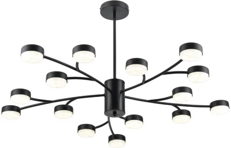 Потолочная люстра на штанге Lumion Torina 8117/15 черный, металл LED GX53 15*7W 220V