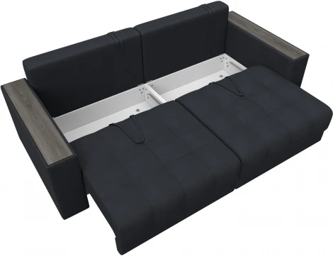 Диван прямой с декором Лига-049 НПБ Лига Диванов (Замша) арт.128408