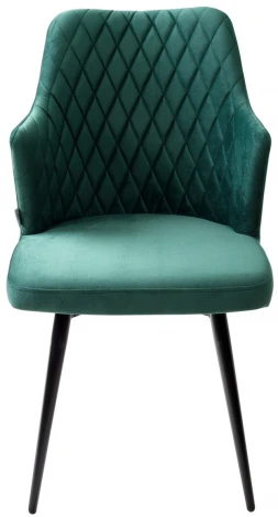 Стул HERMAN 360 град. ЗЕЛЕНЫЙ #19, велюр / черный каркас M-City 461MC04748
