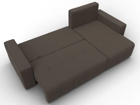 Диван угловой Лига-122 угол универсальный (ДСП,Брус,Рогожка/Коричневый) Лига Диванов 137598