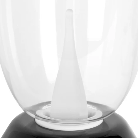 Настольная лампа диммируемая 10W 3000K прозрачный/черный Lightstar Uovo III 807907