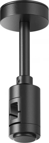 Крепление потолочное Short 78мм с вводом питания Flarity черный Maytoni Accessories for tracks Flarity TRA156C-B1-B (24V)