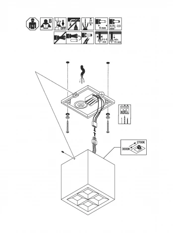 Потолочный светильник уличный светодиодный Oasis Light TUBE LED W3094 Gr (220V, IP54)