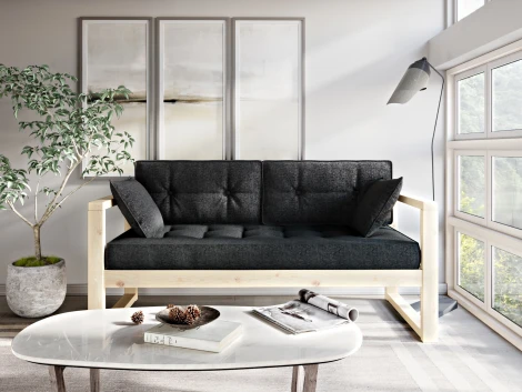 Диван Arsko Астер Мини сосна черная рогожка